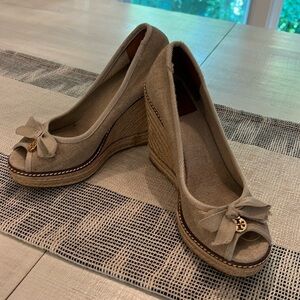 Tory Burch summer Wedges size 9.5 B